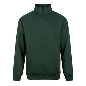 PRO RTX Mens Quarter Zip Sweatshirt / Bottle Green